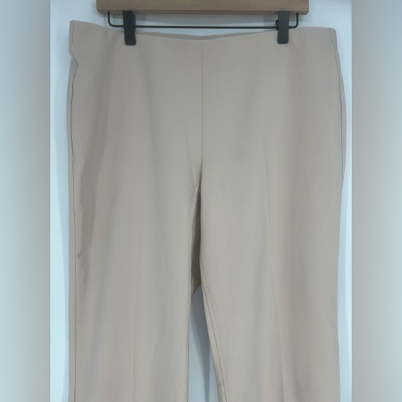 "NWT"Adrianna Papell Pull-on Elastic Waist Straight Leg Champagne Blush Pants-14 - Picture 6 of 11